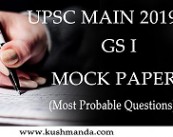 UPSC MAIN 2019 GS-I PAPER UPSC MAIN 2019 GS-I PAPER