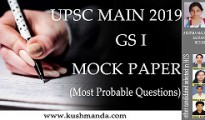 UPSC MAIN 2019 GS-I PAPER